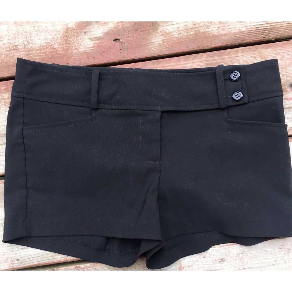 New Soft Black Daisy Duke Style High Cut Shorts